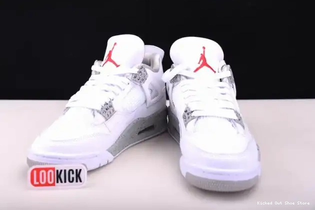 Kick Theory Retro 4 (2021) White Oreo Jordan CT8527-100 0512